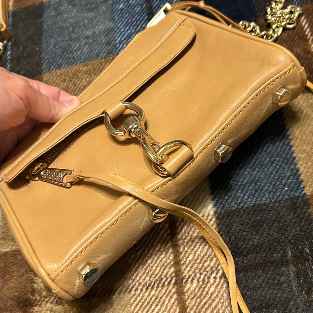 Rebecca Minkoff Camel Leather Crossbody Bag - Picture 4 of 14
